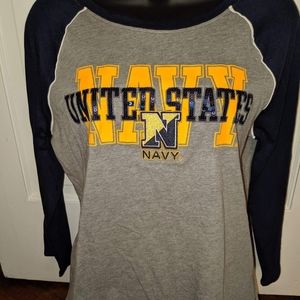 U.S Navy Pink V.s Tee 3/4 length sleeve Medium New